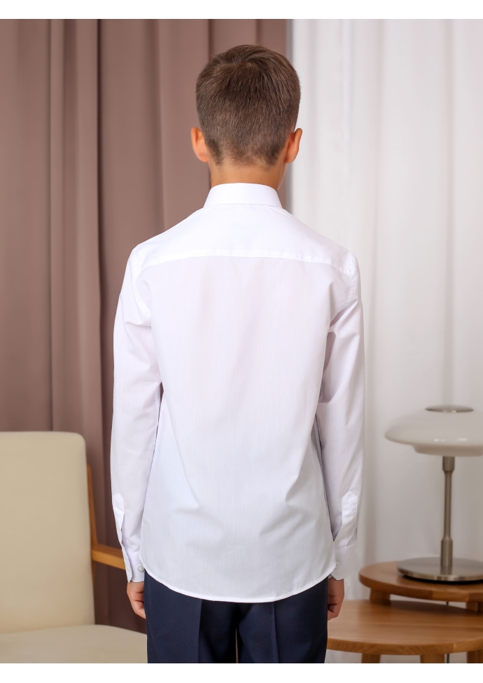 Рубашка для мальчика белая Т23