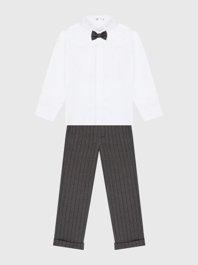 Брюки классические для мальчика серые BRN0335