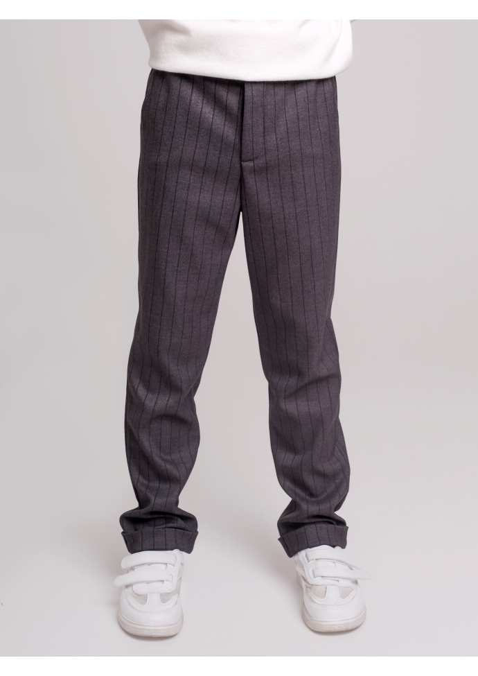 Брюки классические для мальчика серые BRN0335