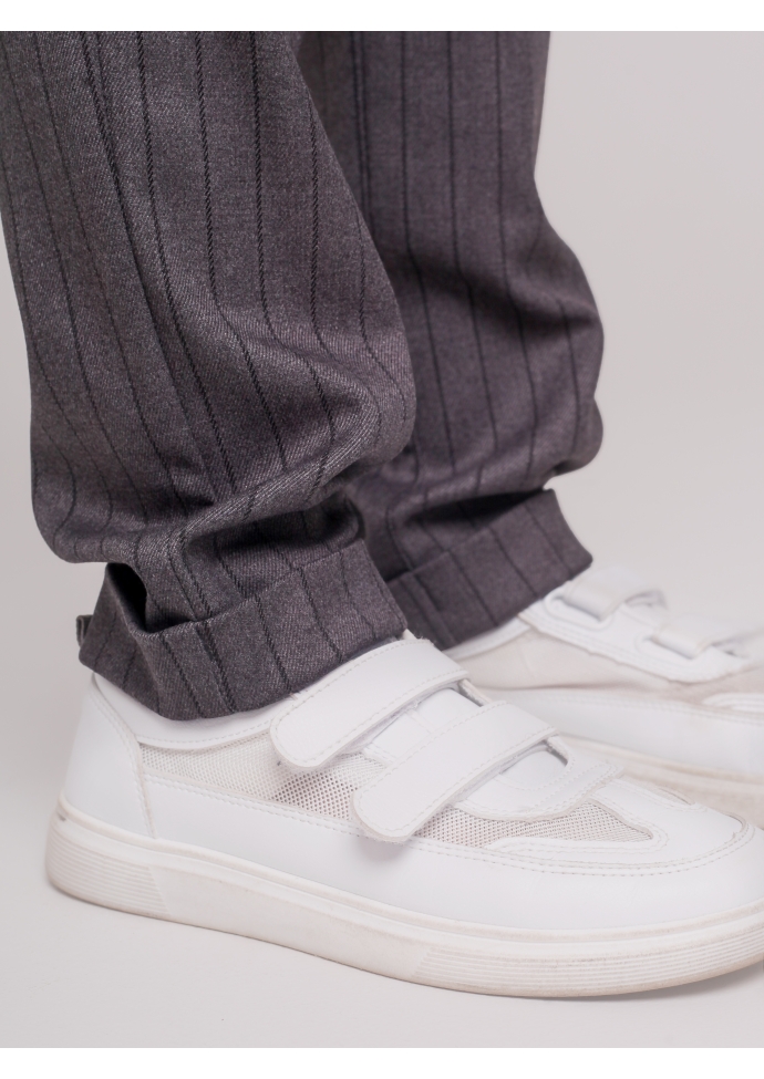 Брюки классические для мальчика серые BRN0335