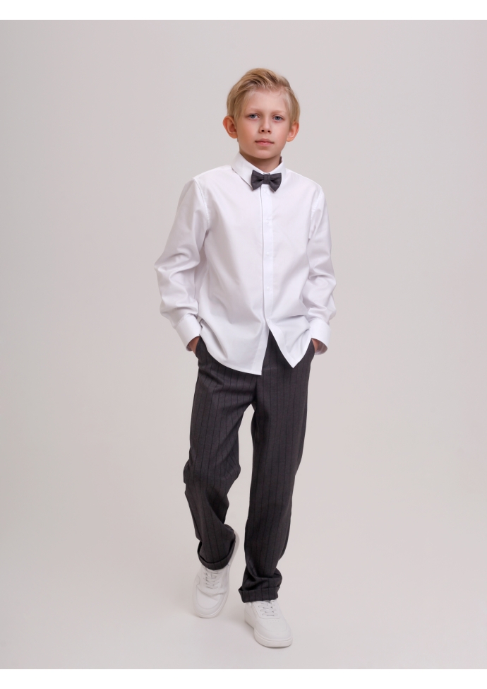 Брюки классические для мальчика серые BRN0335