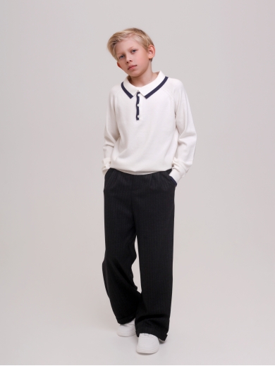 Брюки широкие для мальчика серые BRN0709  