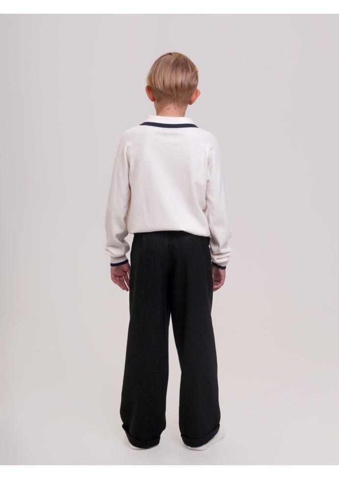 Брюки широкие для мальчика серые BRN0709  