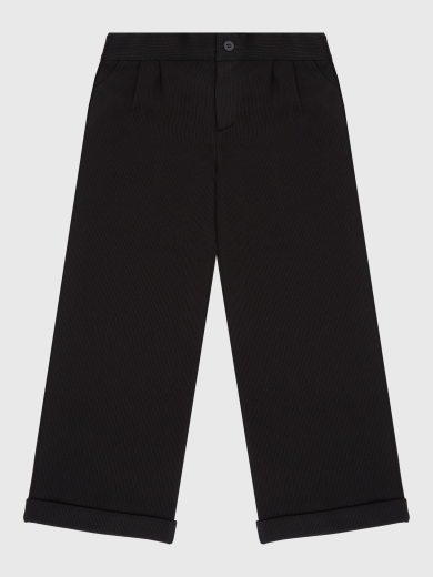 Брюки широкие для мальчика черные BRN0713  
