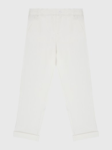 Брюки классические для мальчика белые BRN0914