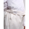 Брюки классические для мальчика белые с золотой полоской BRN0919