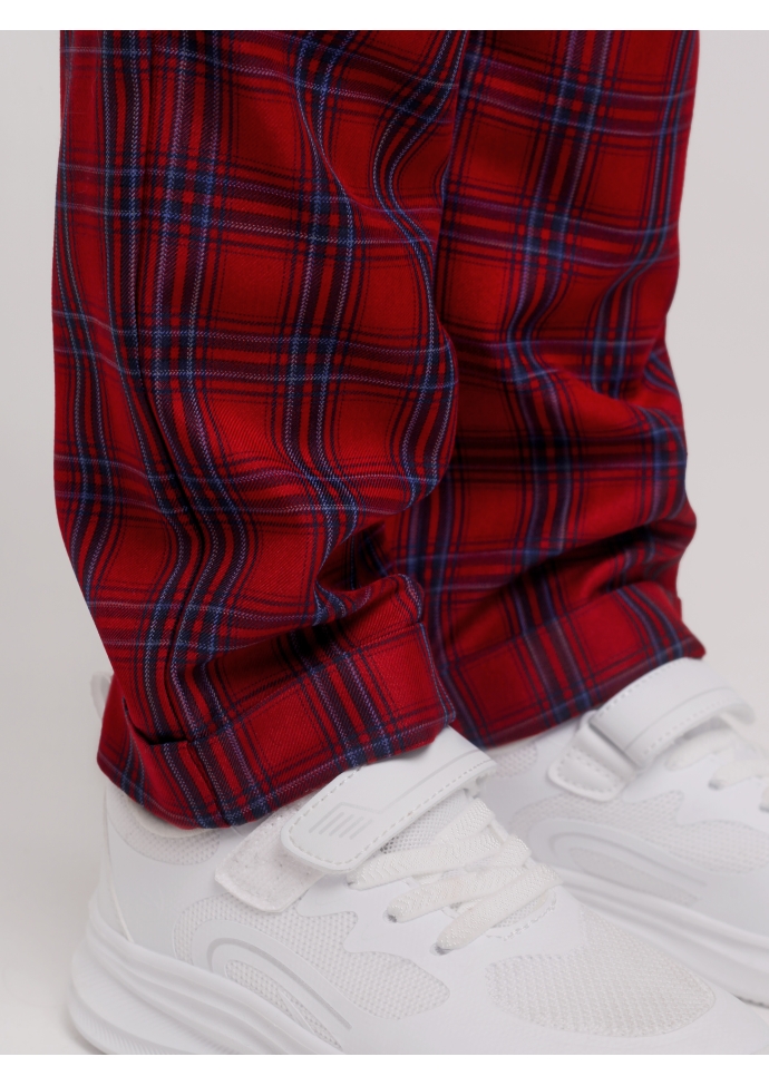 Брюки классические для мальчика красные BRN0933