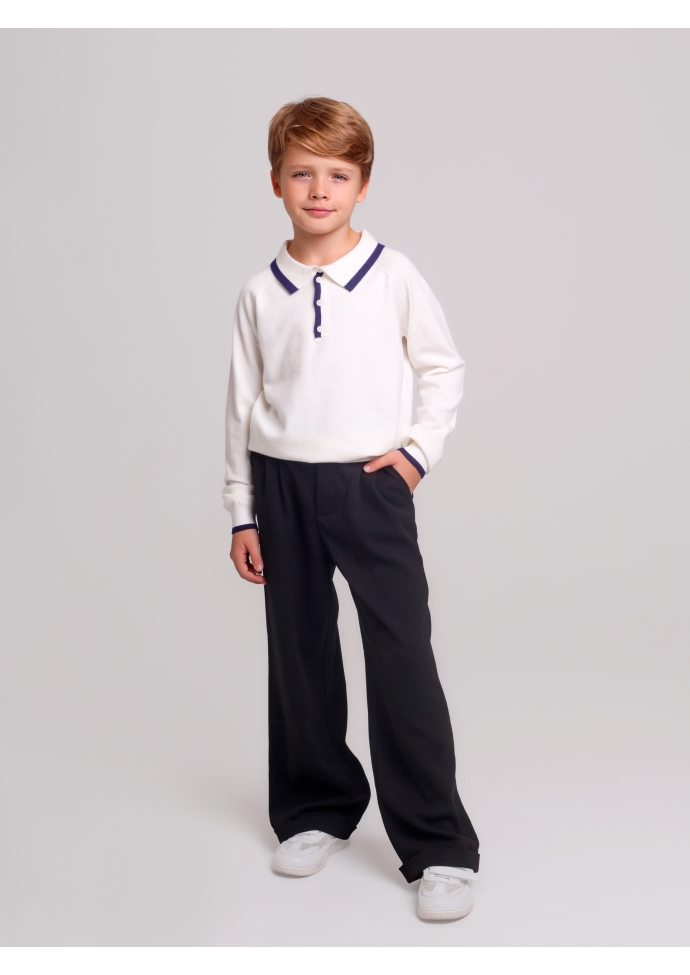 Брюки утепленные для мальчика черный графит BRNW705