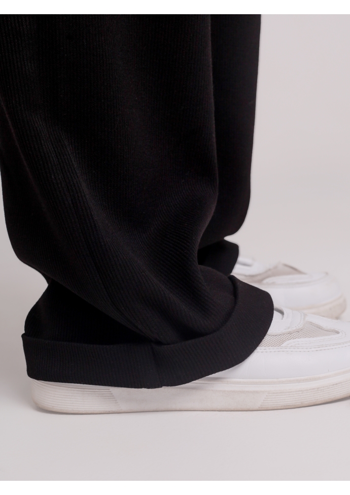 Брюки утепленные для мальчика черный графит BRNW705