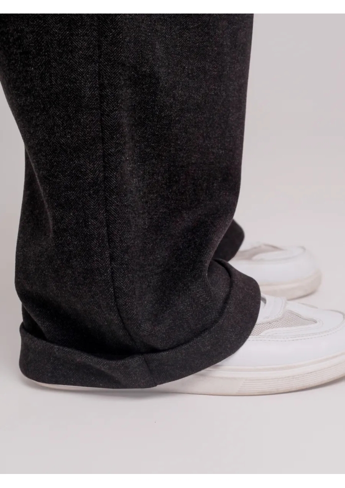 Брюки утепленные для мальчика графит BRNW707