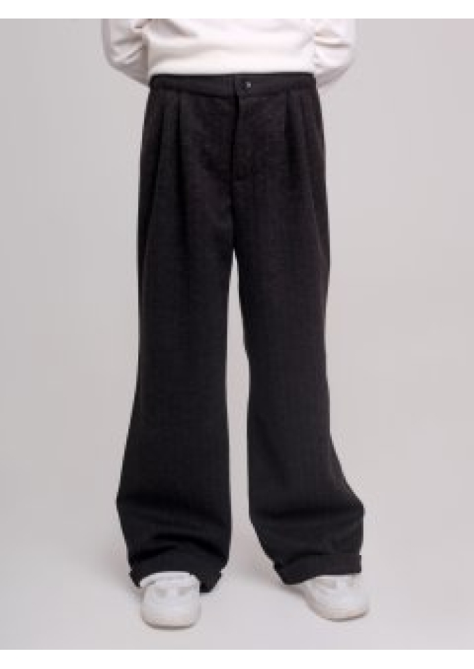 Брюки утепленные для мальчика графит BRNW707