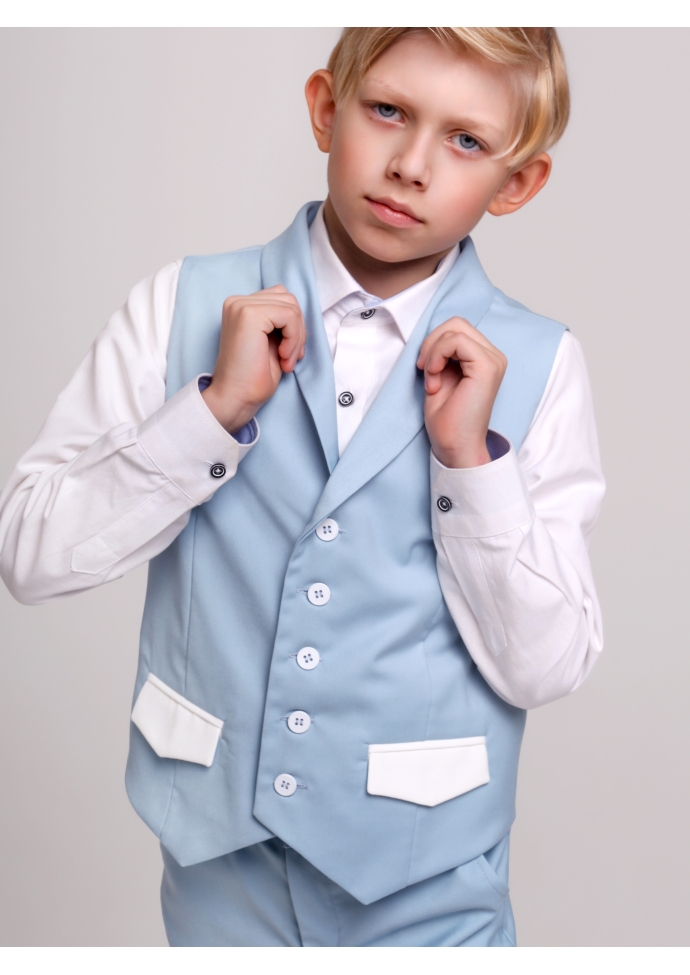 Костюм для мальчика голубой  KCN0279