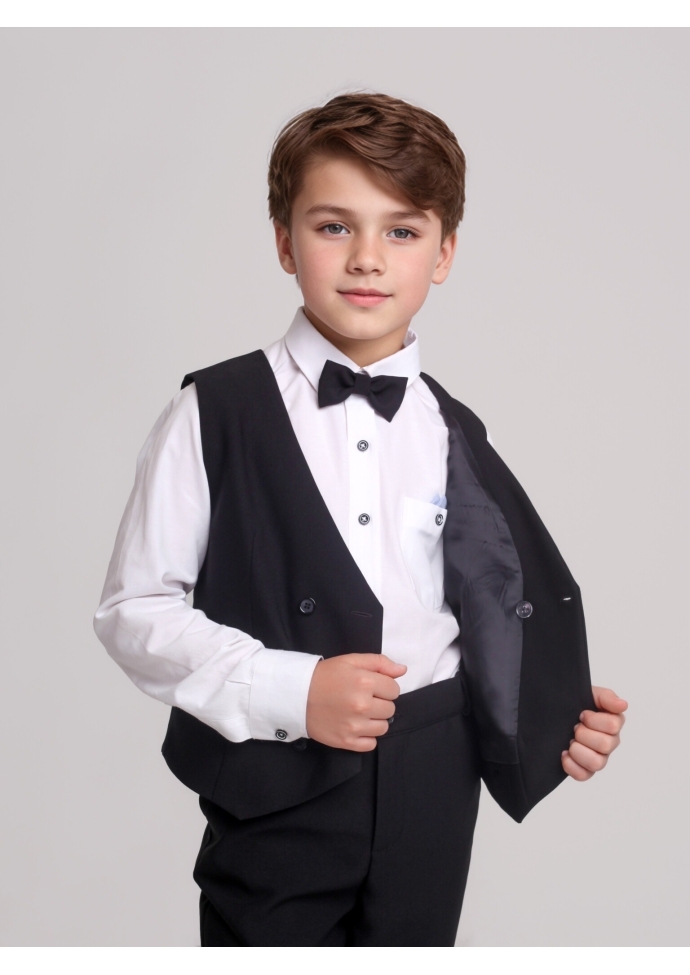 Костюм для мальчика черный  KCN0288