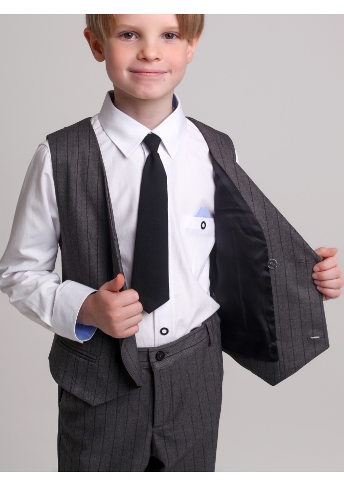Костюм для мальчика серый  KCN0335