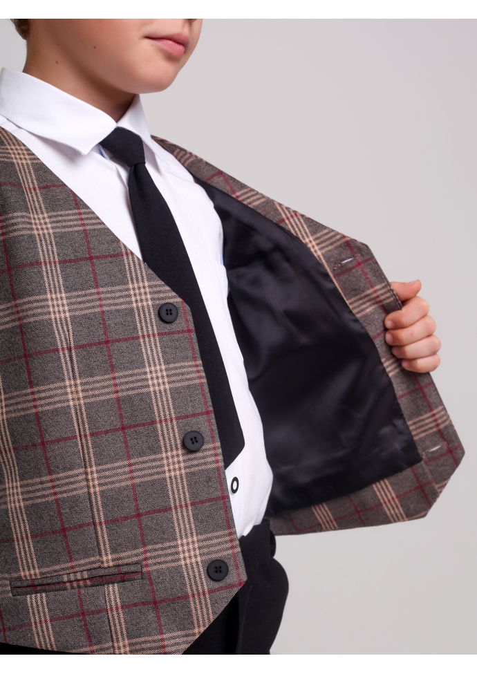 Костюм для мальчика бежевый  KCN0503