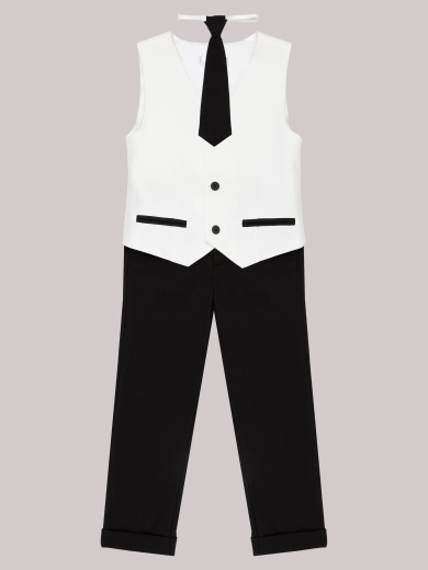 Костюм для мальчика белый  KCN0505