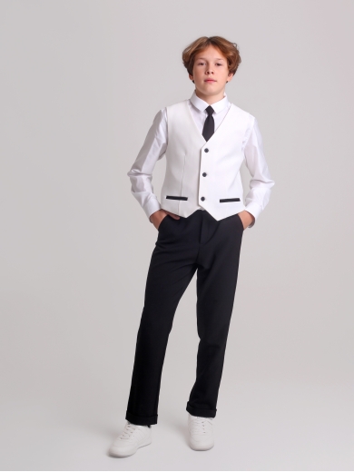 Костюм для мальчика белый  KCN0505