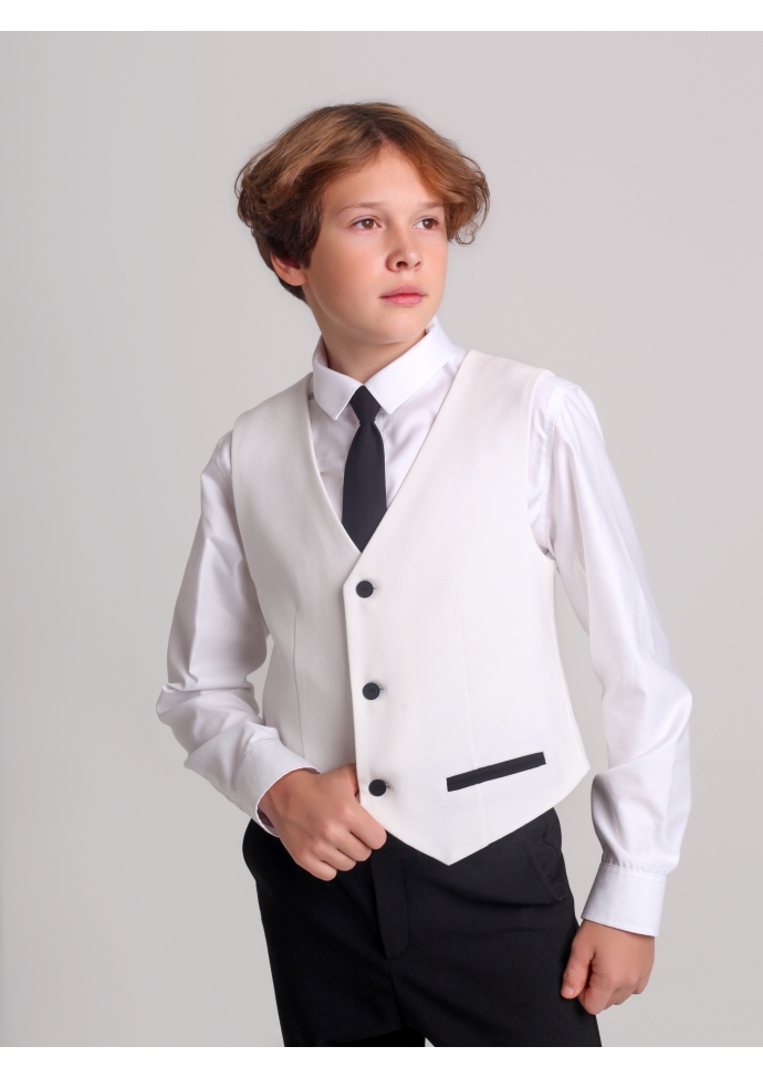Костюм для мальчика белый  KCN0505