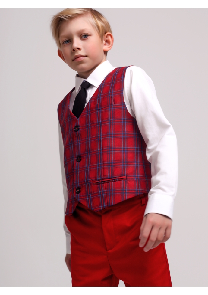 Костюм для мальчика красный  KCN0533