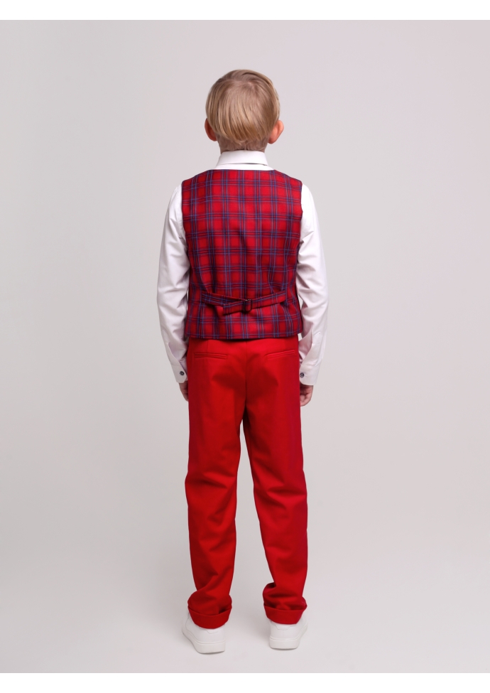 Костюм для мальчика красный  KCN0533