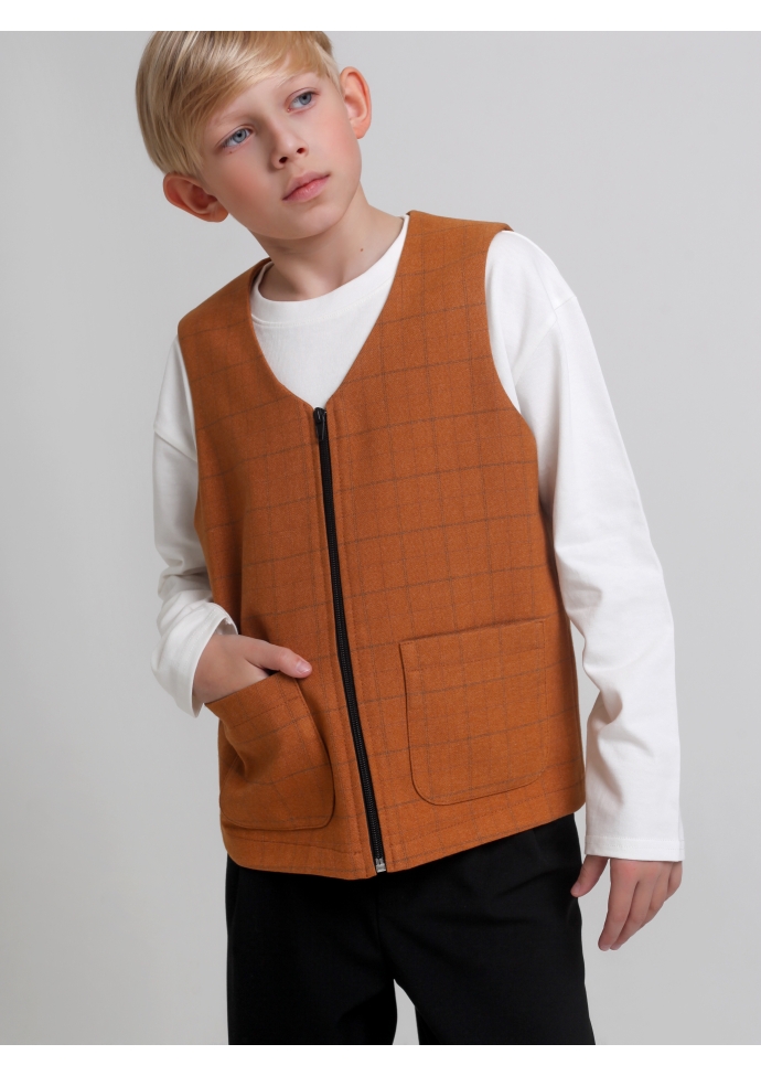 Костюм для мальчика горчичный  KCN0724