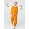 Детский костюм для мальчика горчичный: жилет и брюки свободного кроя, стильный комплект Nino Kids KCN0958