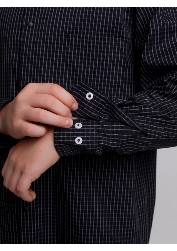 Рубашка для мальчика черная RBN1123