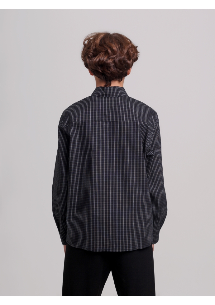 Рубашка для мальчика черная RBN1123