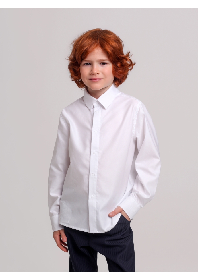 Рубашка для мальчика белая RBN1125
