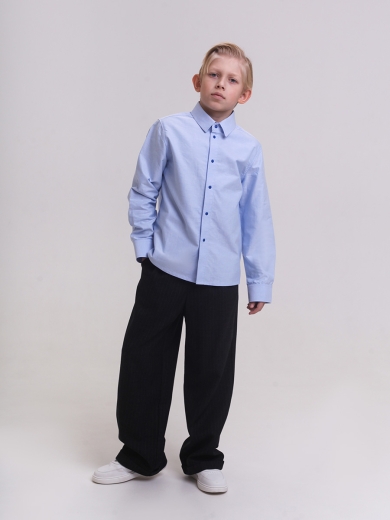 Рубашка для мальчика голубая RBN1128