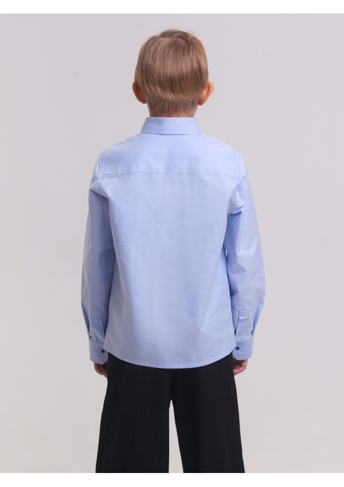 Рубашка для мальчика голубаяRBN1128