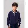 Джемпер для мальчика темно-синий TRK0602