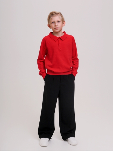 Джемпер для мальчика красный TRK0603
