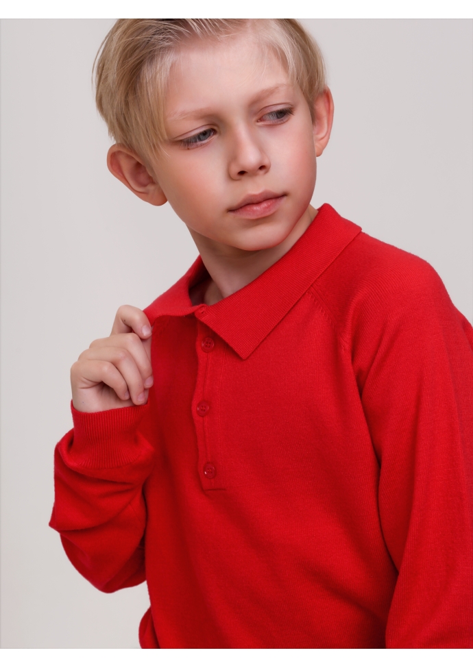 Джемпер для мальчика красный TRK0603