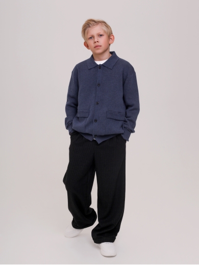 Джемпер для мальчика синий TRK0604