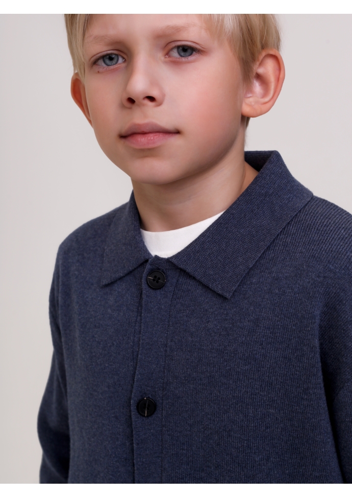 Джемпер для мальчика синий TRK0604