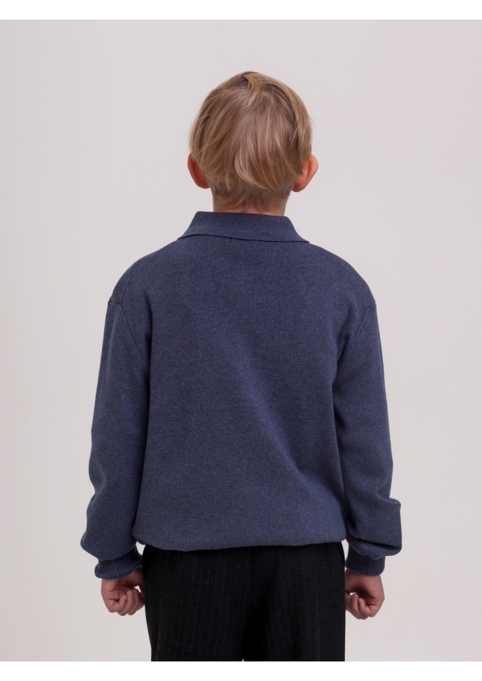 Джемпер для мальчика синий TRK0604