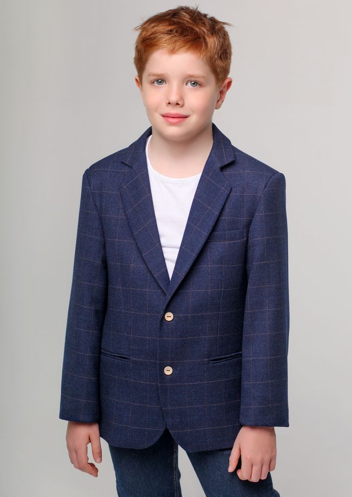 Пиджак для мальчика синий nino233