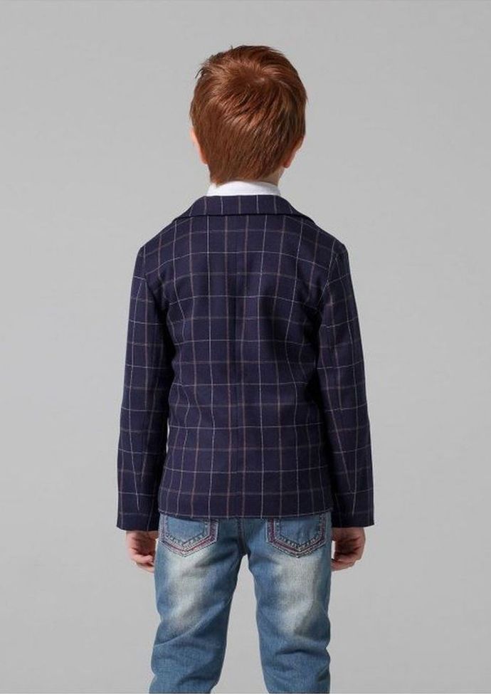 Пиджак для мальчика синий nino16