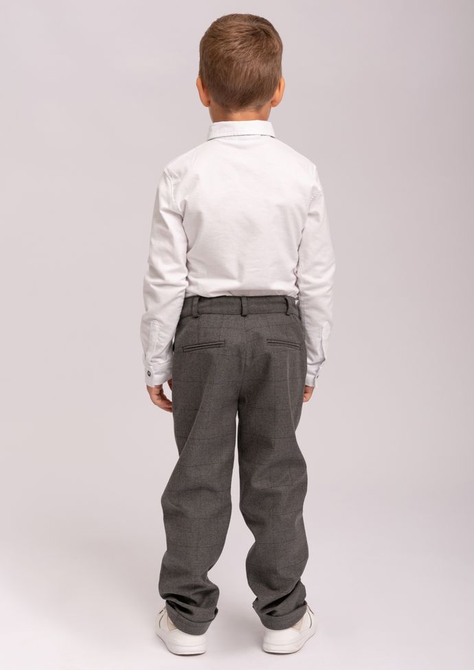 Купить брюки для мальчика серые nino275 в интернет магазине детской одеждыNino kids